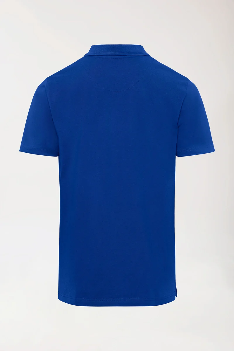 COMFY FLEX Stretch Shirt Herren - Polokragen königsblau
