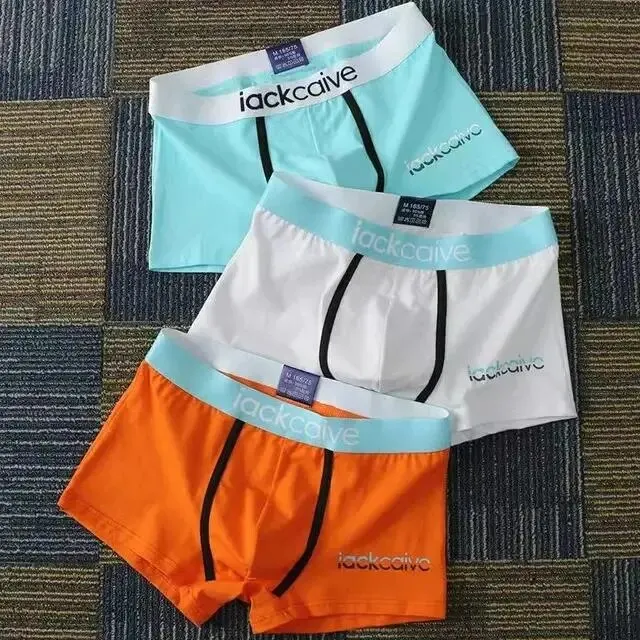 3Pcs Männliche Höschen Baumwolle männer Unterwäsche Boxer Atmungsaktiv Mann Boxer Gedruckt Unterhose Bequeme Shorts Männer Unterwäsche M-3XL