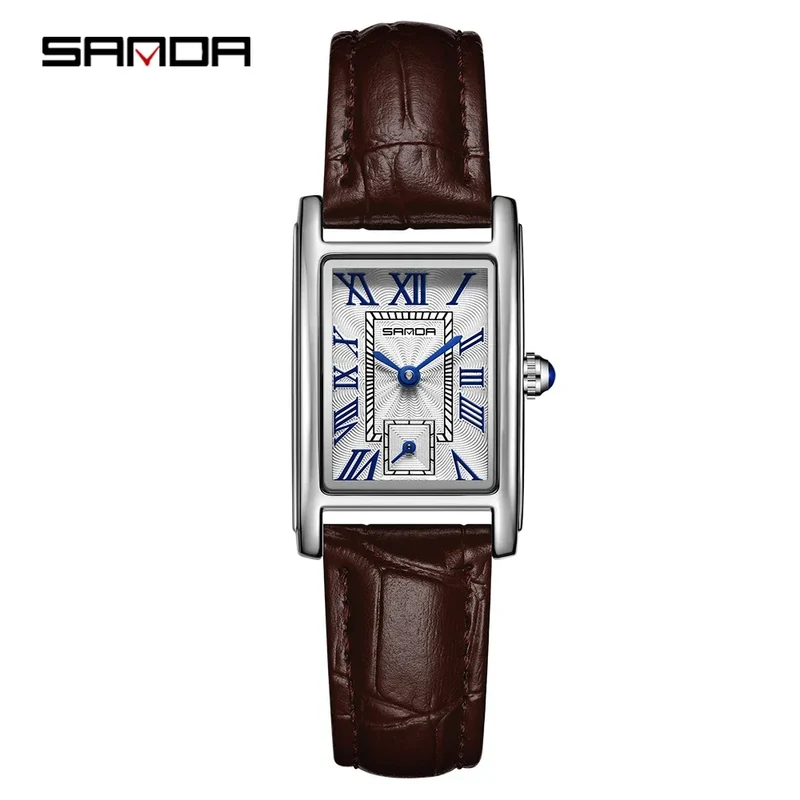 Damen Armbanduhr Armband Uhren Luxus Quarz Uhr Silber Gold Business Quarzuhr