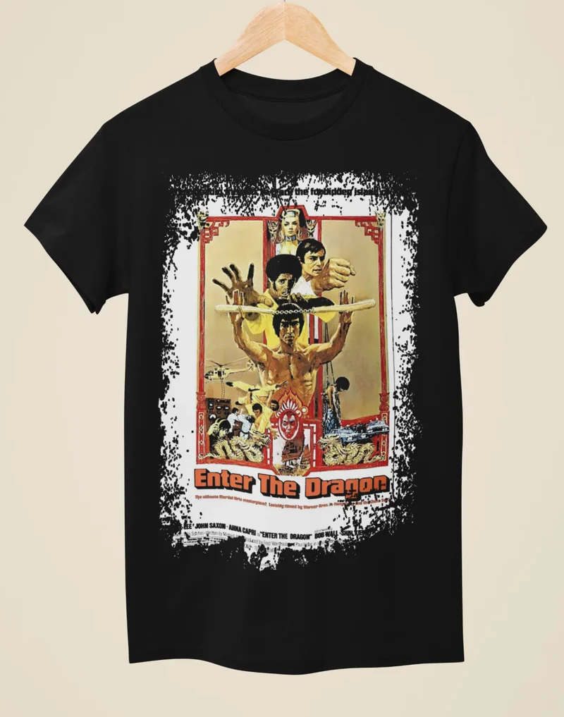 T-Shirt Uomo Manica Corta Maglietta 100% Cotone Camicia Canotta Maglia Dragon
