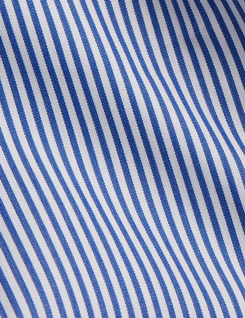 Chemise Ajustée rayée bleue