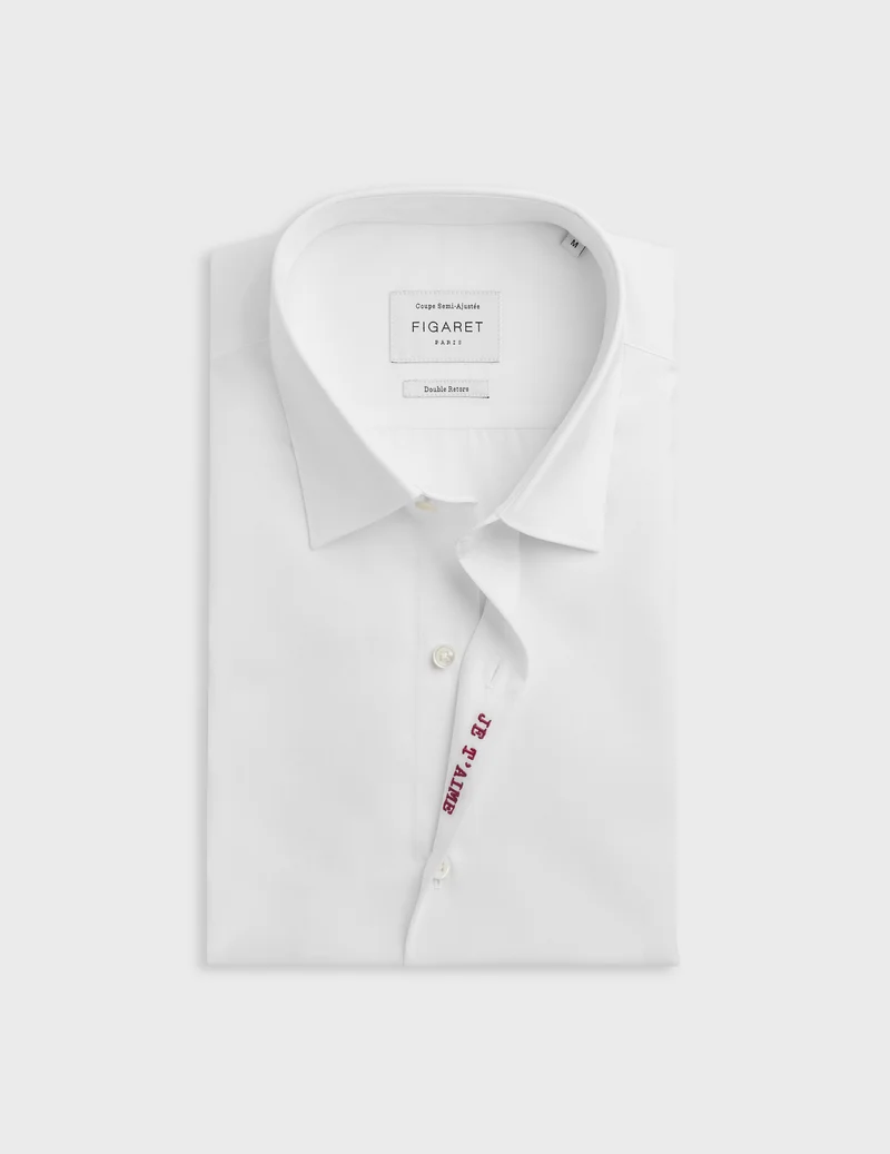 Chemise mixte "Je t'aime" blanche