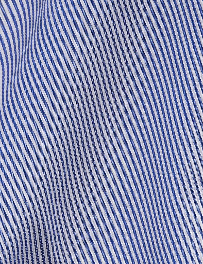 Chemise Classique rayée bleue