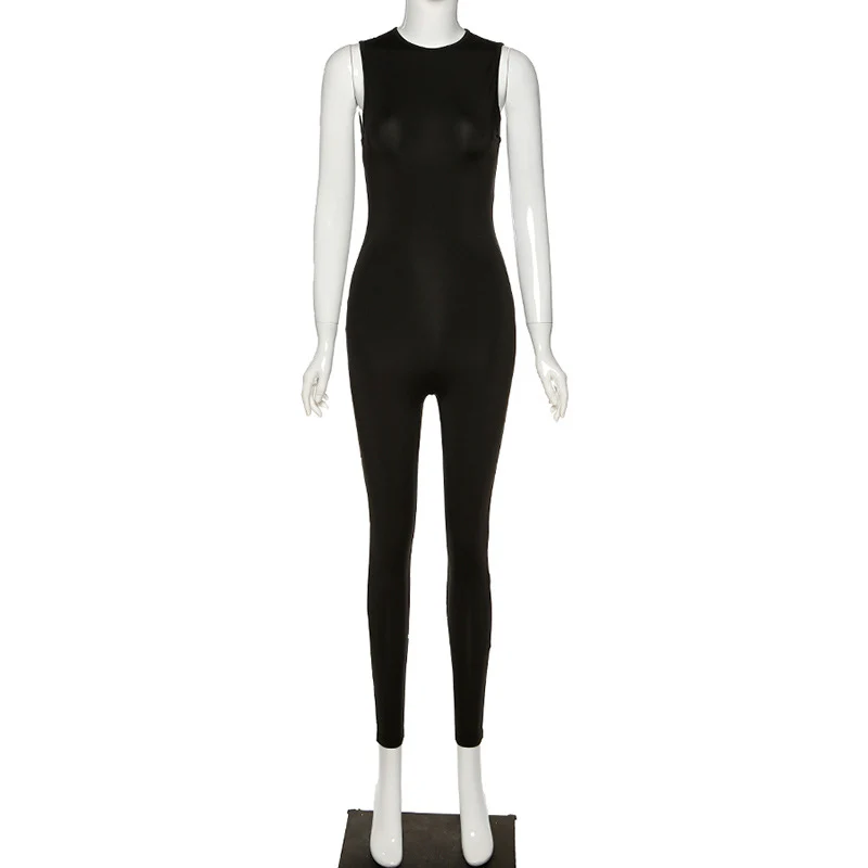 Damen Overall Bodycon Jumpsuit Streetwear Fitness-Strampler Playsuit Leggins