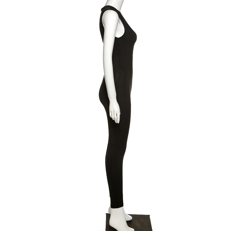 Damen Overall Bodycon Jumpsuit Streetwear Fitness-Strampler Playsuit Leggins