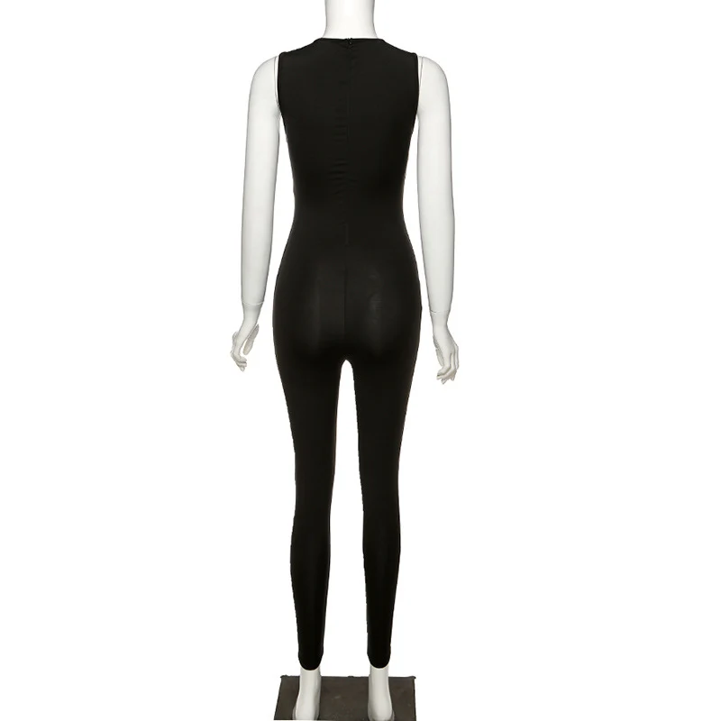 Damen Overall Bodycon Jumpsuit Streetwear Fitness-Strampler Playsuit Leggins