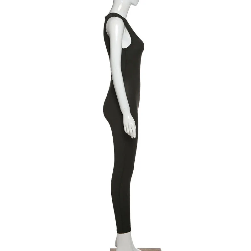 Damen Overall Bodycon Jumpsuit Streetwear Fitness-Strampler Playsuit Leggins