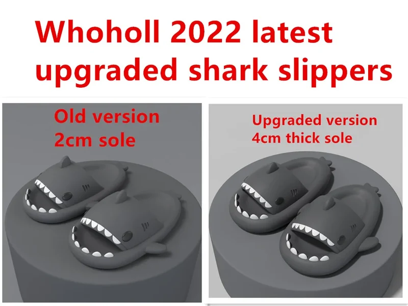 Shark Slippers Badelatschen Frauen Hausschuhe Anti-Rutsch Flip Flops Sandalen