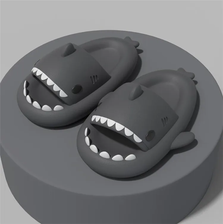 Shark Slippers Badelatschen Frauen Hausschuhe Anti-Rutsch Flip Flops Sandalen