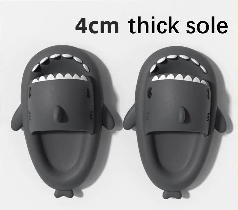 Shark Slippers Badelatschen Frauen Hausschuhe Anti-Rutsch Flip Flops Sandalen