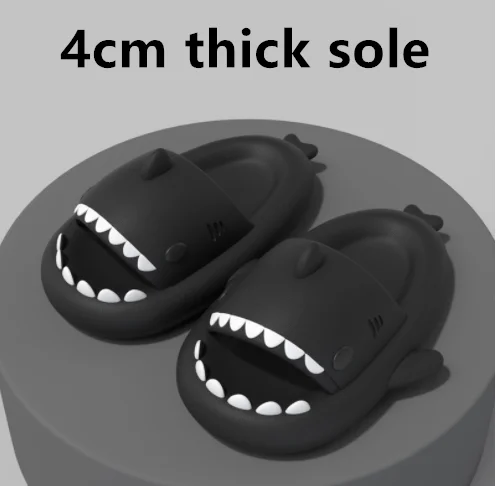 Shark Slippers Badelatschen Frauen Hausschuhe Anti-Rutsch Flip Flops Sandalen