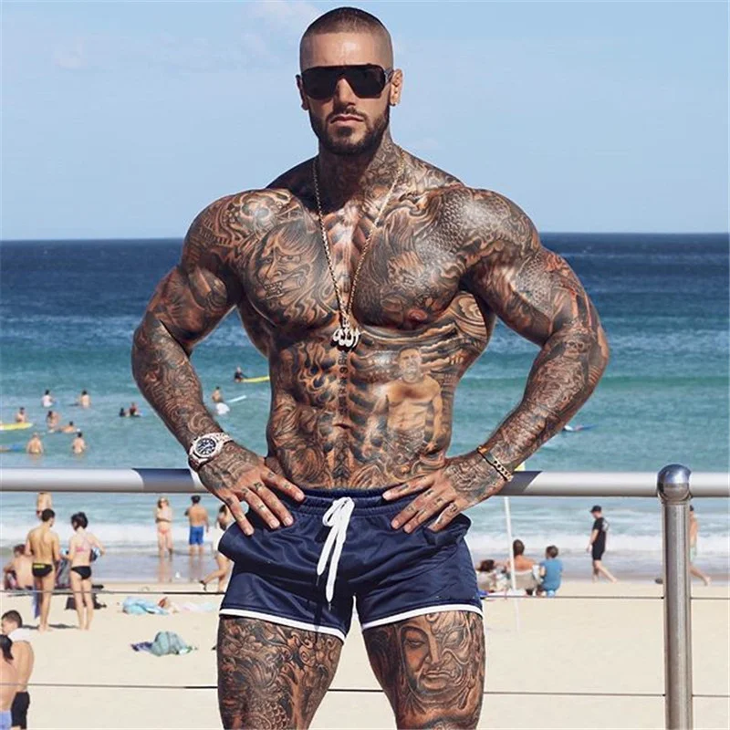 Fitness Shorts Kurze Sporthose Kurzhose Jogging Herren Trainingshose Sportshorts