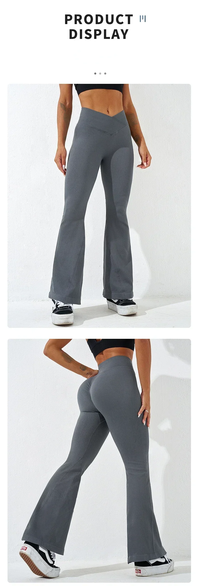 Sexy Schlank Ausgestelltes Hosen Kreuz Taille Legging Frauen Nahtlose Gym Laufen Radfahren Stricken Yoga Stretch Butt Lift Hohe Taille Hosen