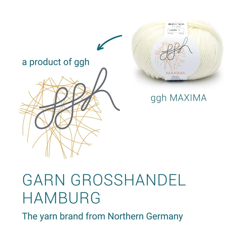 ggh Maxima | Merinowolle | 110m/50g | 001 - Wollweiß