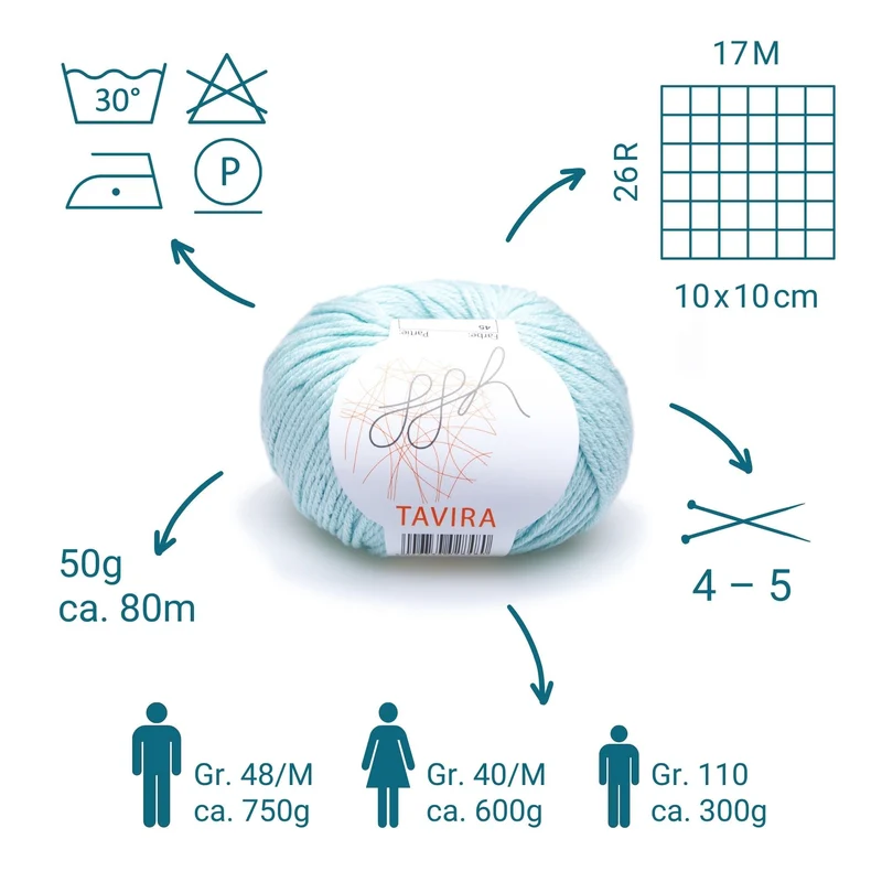 ggh Tavira | 100% Baumwolle | 80m/50g | 045 - Mint