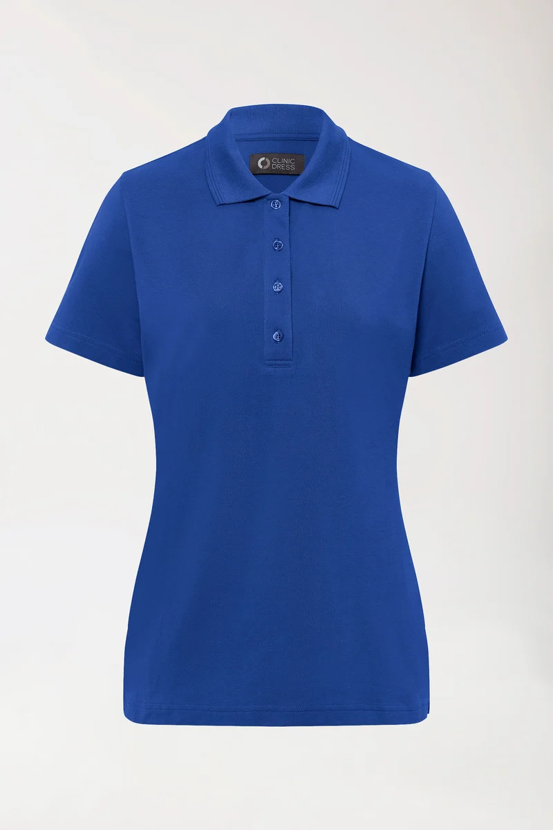 COMFY FLEX Stretch Shirt Damen - Polokragen königsblau