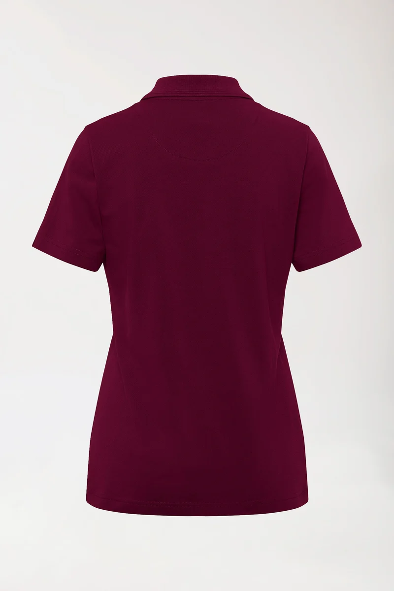 COMFY FLEX Stretch Shirt Damen - Polokragen bordeaux