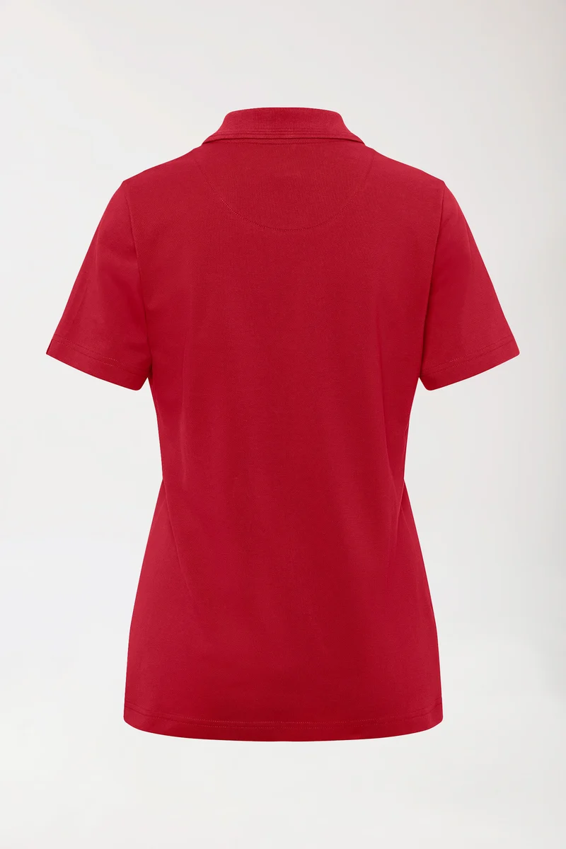 COMFY FLEX Stretch Shirt Damen - Polokragen rot