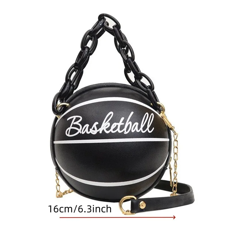 BagStreet kleine Damen Handtasche Schultertasche Umhängetasche Basketball Tasche