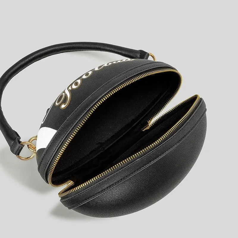 BagStreet kleine Damen Handtasche Schultertasche Herren Umhängetasche Football
