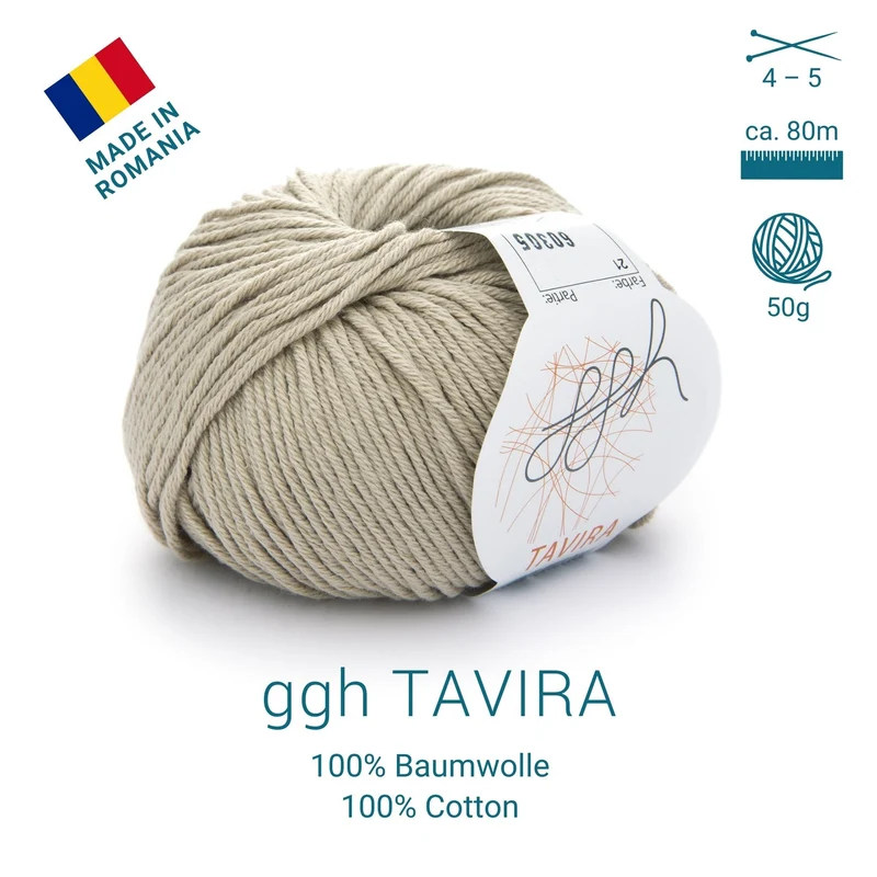 ggh Tavira | 100% Baumwolle | 80m/50g | 021 - Sand