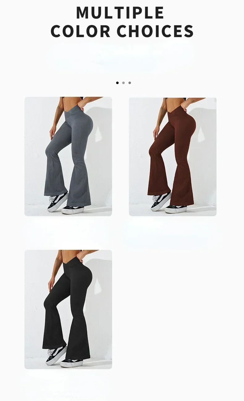 Sexy Schlank Ausgestelltes Hosen Kreuz Taille Legging Frauen Nahtlose Gym Laufen Radfahren Stricken Yoga Stretch Butt Lift Hohe Taille Hosen