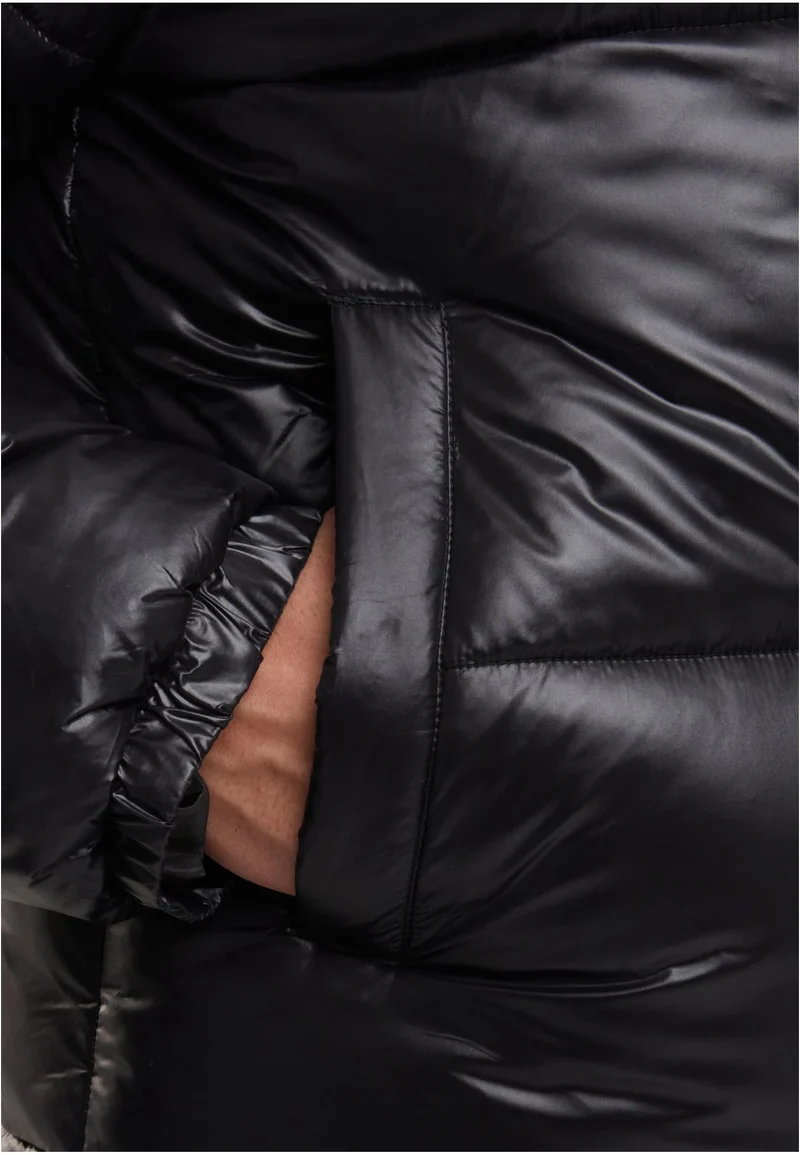 UC Shiny Puffer Jacket With Hood
