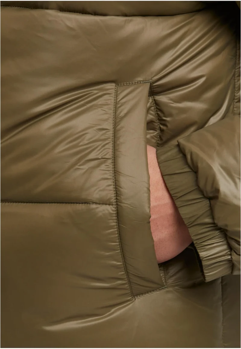 UC Shiny Puffer Jacket With Hood