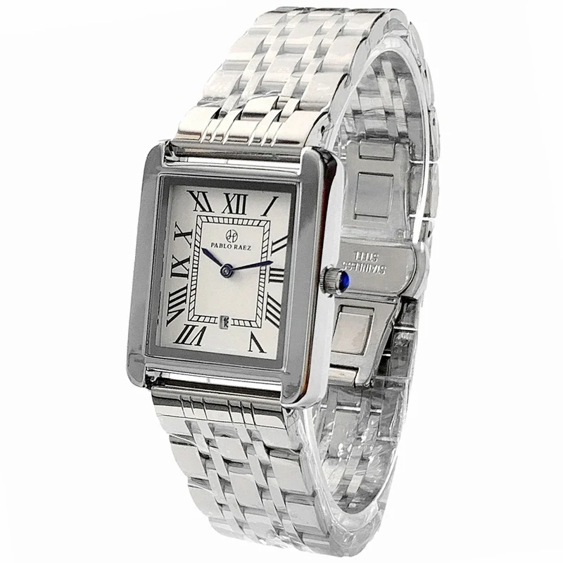 Damen Armbanduhr Armband Uhren Luxus Quarz Uhr Silber Gold Business Quarzuhr
