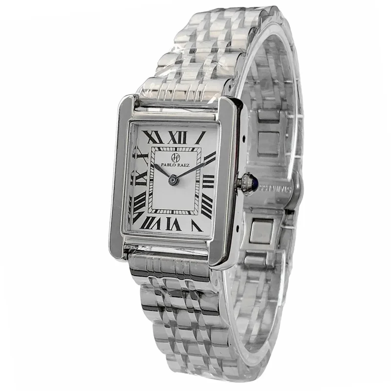 Damen Armbanduhr Armband Uhren Luxus Quarz Uhr Silber Gold Business Quarzuhr