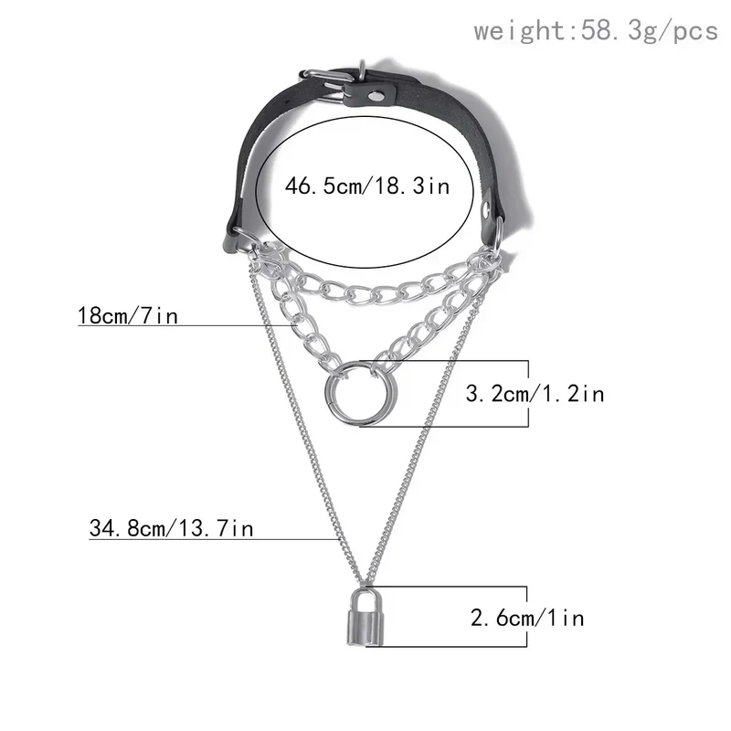 Sexy Halsband Harness Kette BH Gürtel Punk Goth Frauen Bdsm Bondage Chocker
