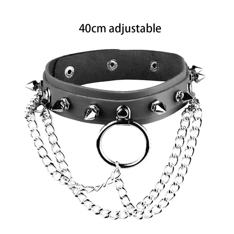 Sexy Halsband Harness Kette BH Gürtel Punk Goth Frauen Bdsm Bondage Chocker