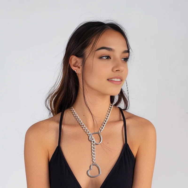 Sexy Halsband Harness Kette BH Gürtel Punk Goth Frauen Bdsm Bondage Chocker