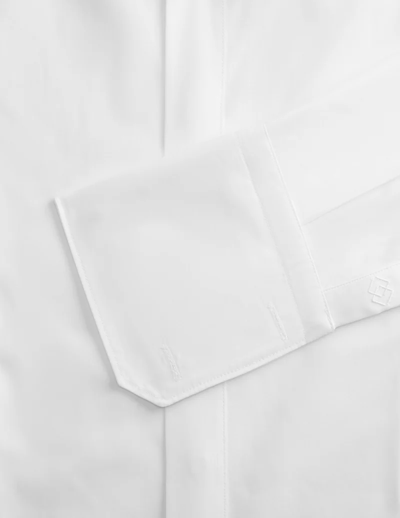 Chemise Ajustée gorge cachée blanche