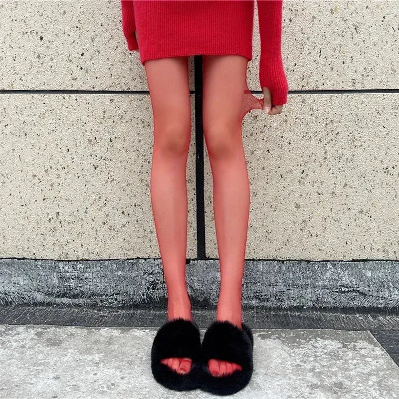 1 Paar Frauen Nylon Strumpfhose Netzstrumpfhose Feinstrumpfhose Strümpfe