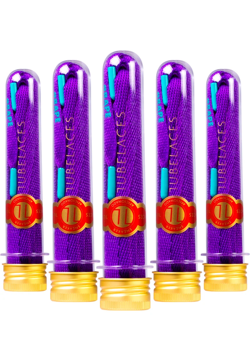 Skosnören TUBELACES Hook UP Pack - 5 Pack - 130 CM