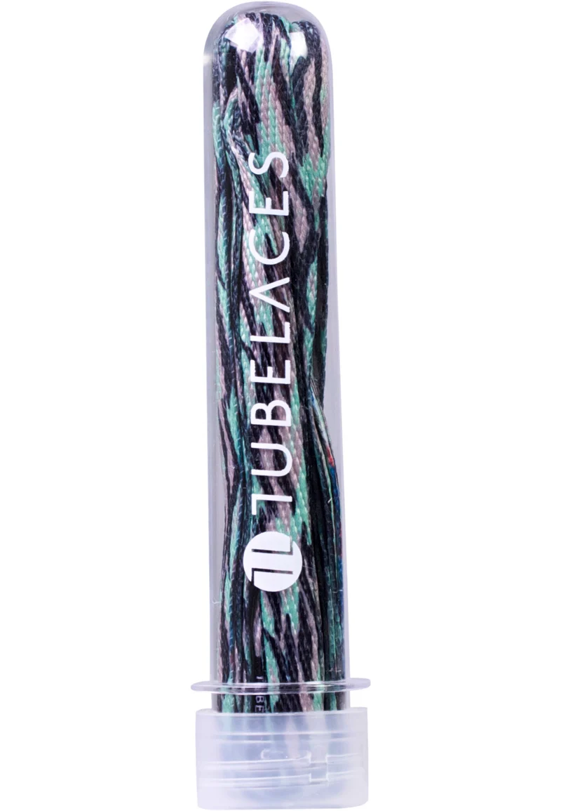Skosnören TUBELACES Flat Camo Pack - 5 Pack - 130 Cm