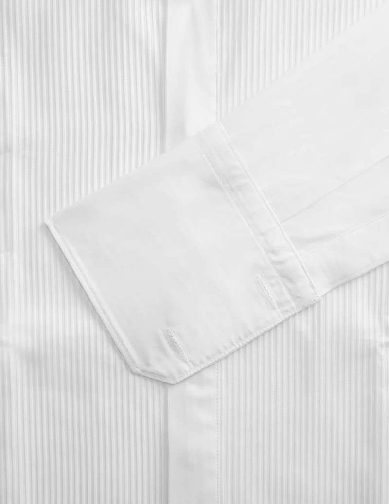 Chemise Semi-ajustée gorge cachée blanche