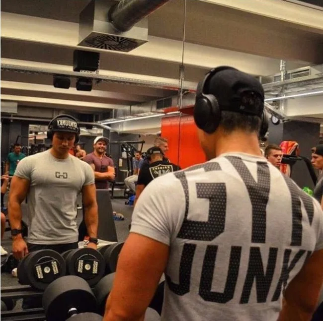 Männer Mode T Shirt Männer Tops Sommer Fitness Bodybuilding Kleidung Muscle Männlichen Shirts Baumwolle Slim Fit Tees