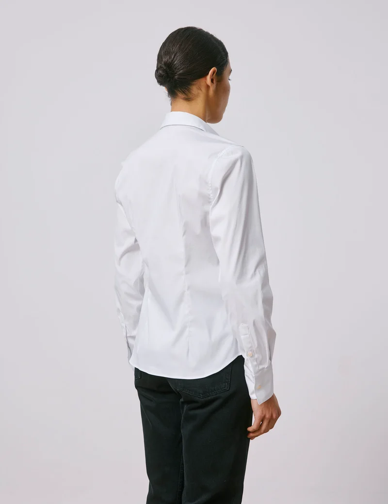 Chemise Anais stretch blanche