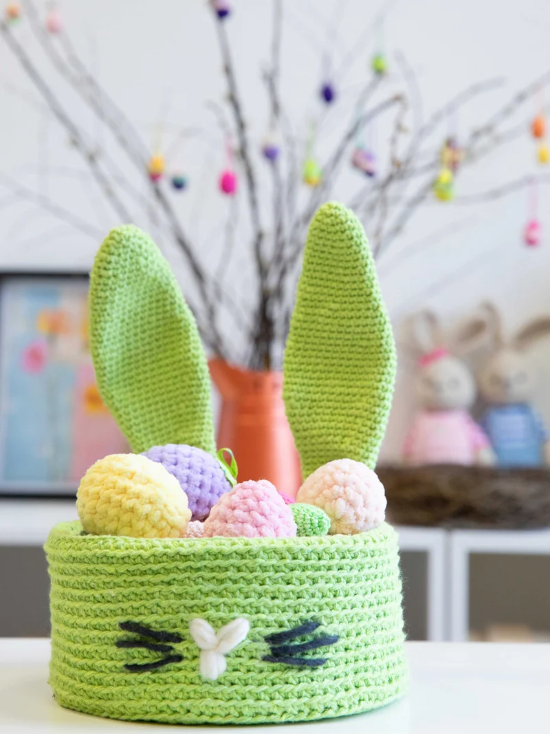 Anleitung Osterhasenkörbchen