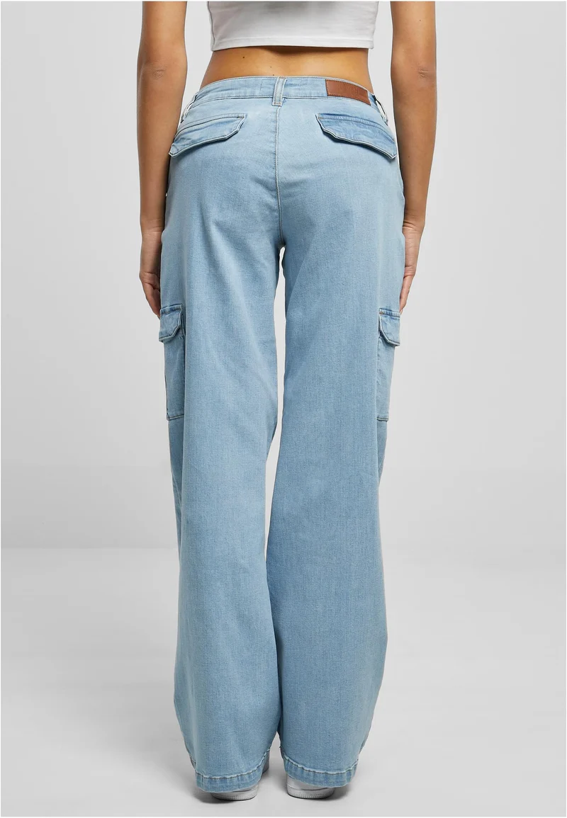 UC High Waist Straight Denim Cargo Pants