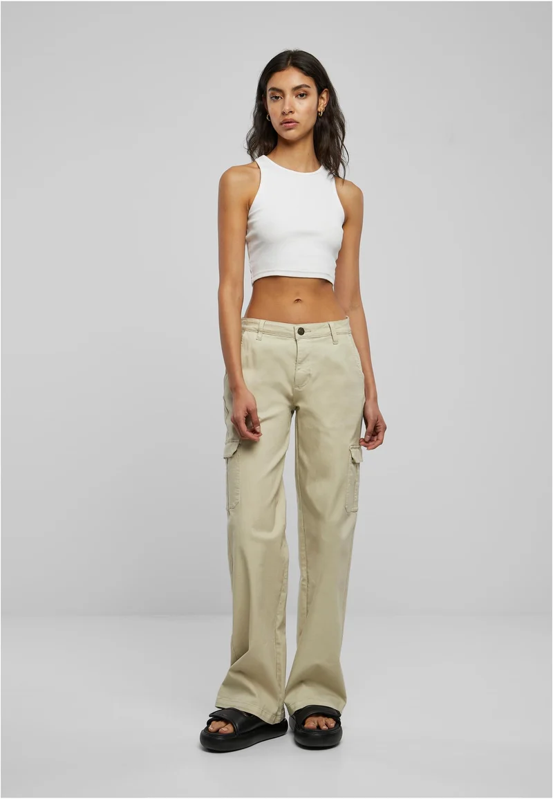 UC High Waist Straight Denim Cargo Pants