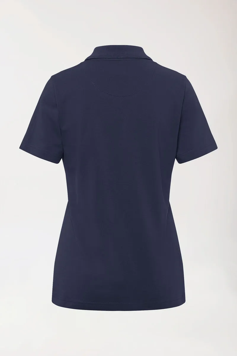 COMFY FLEX Stretch Shirt Damen - Polokragen navy