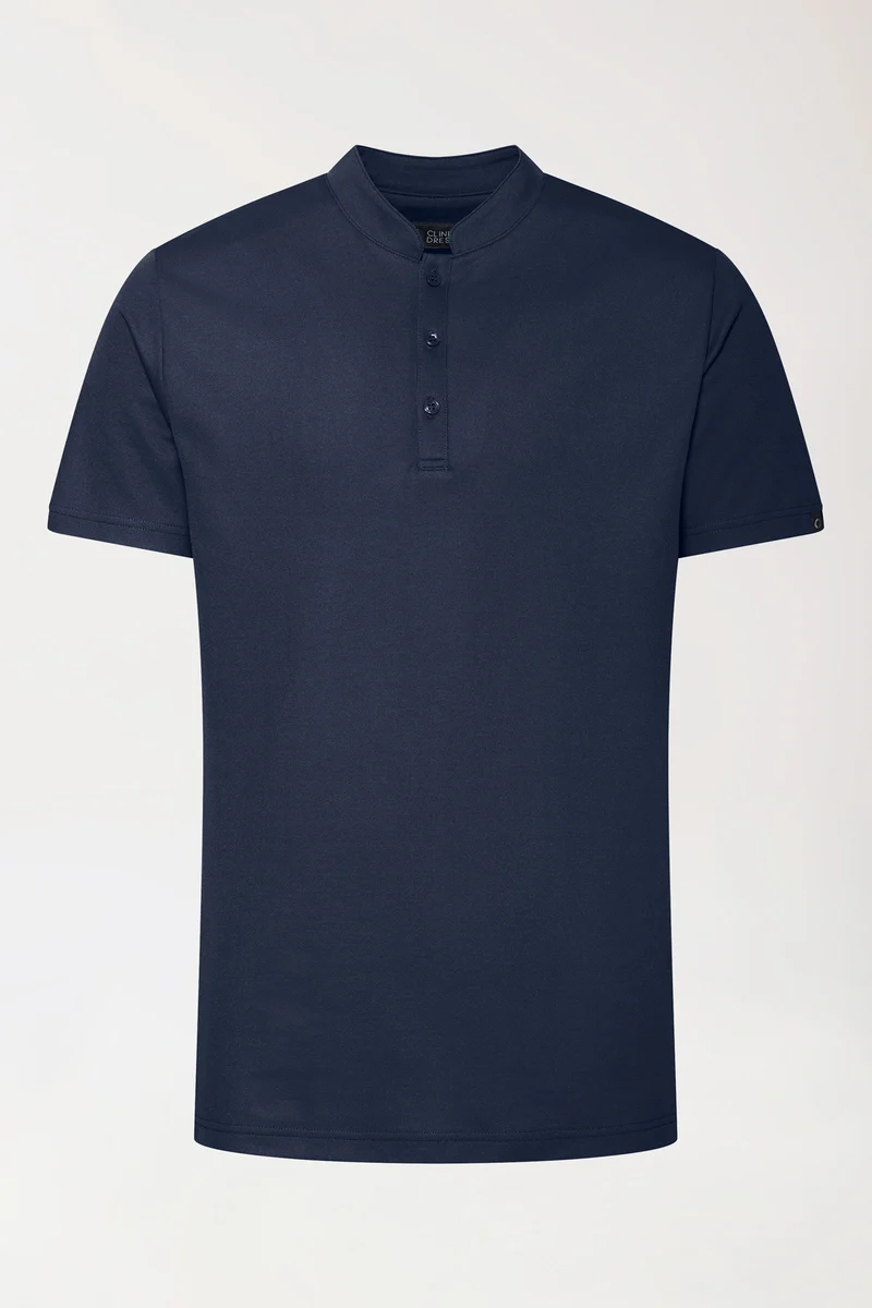 COMFY FLEX Stretch Shirt Herren - Stehkragen navy