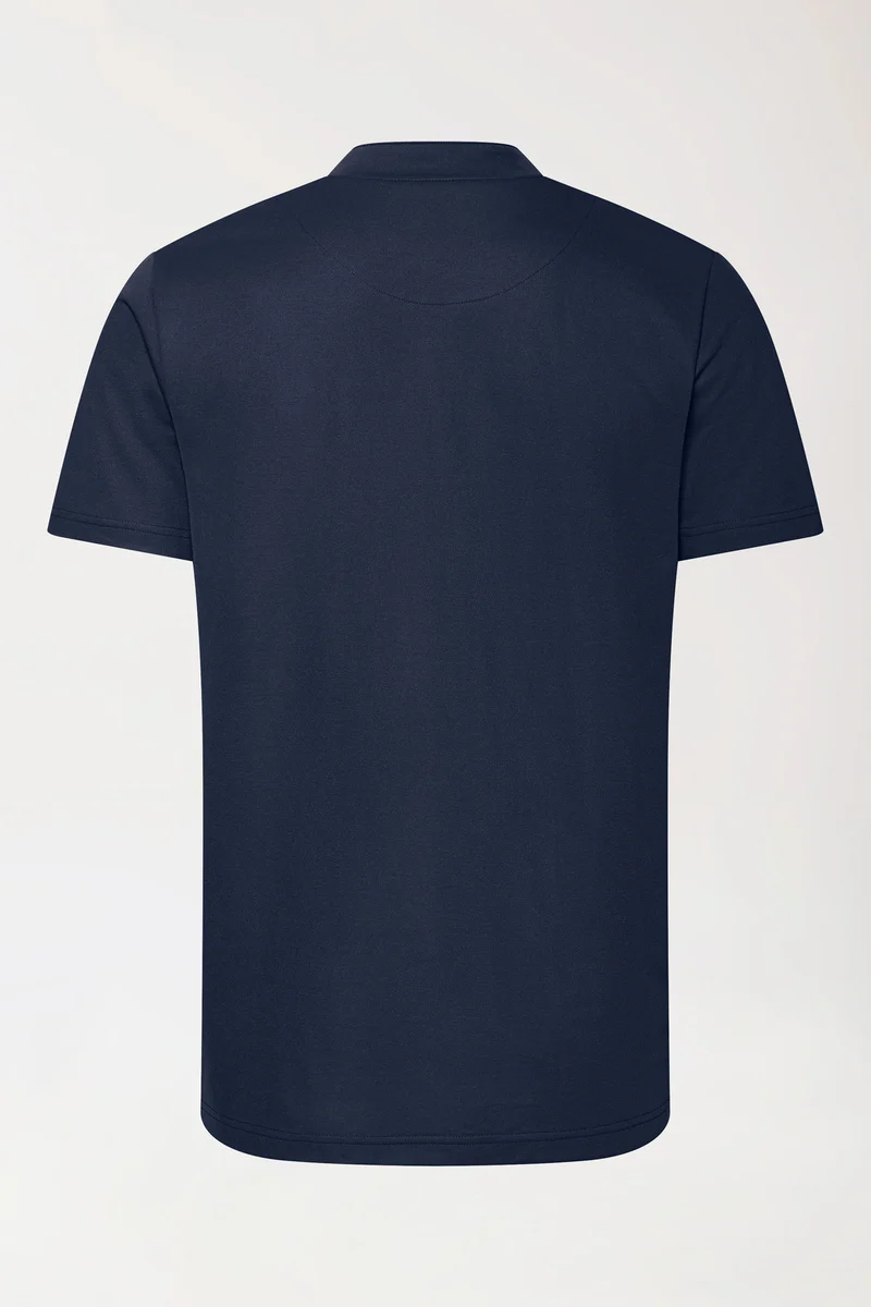 COMFY FLEX Stretch Shirt Herren - Stehkragen navy