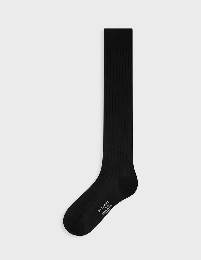 Chaussettes en fil d'Ecosse noir