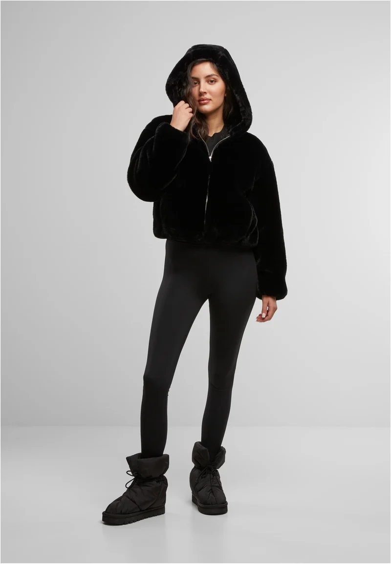 UC Full Zip Faux Fur Hoodie