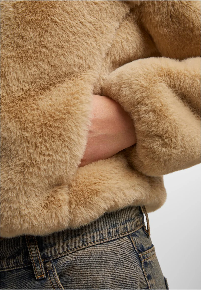 UC Full Zip Faux Fur Hoodie