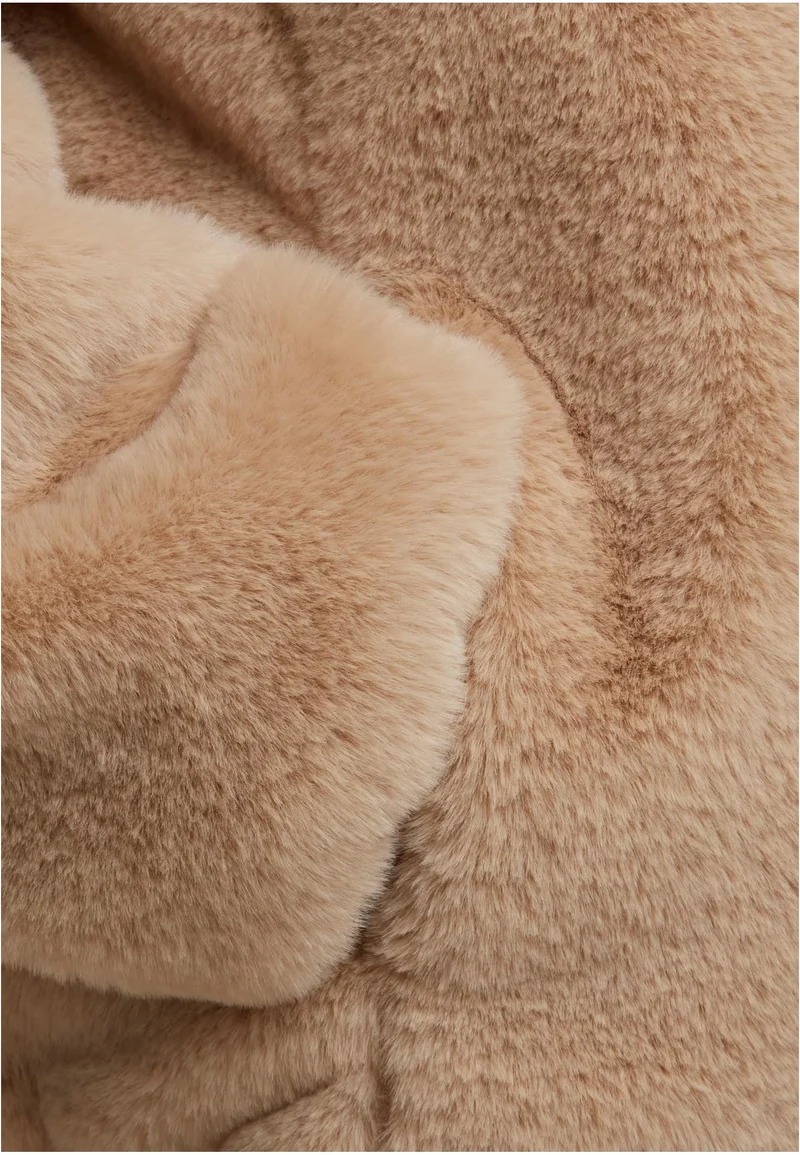UC Full Zip Faux Fur Hoodie